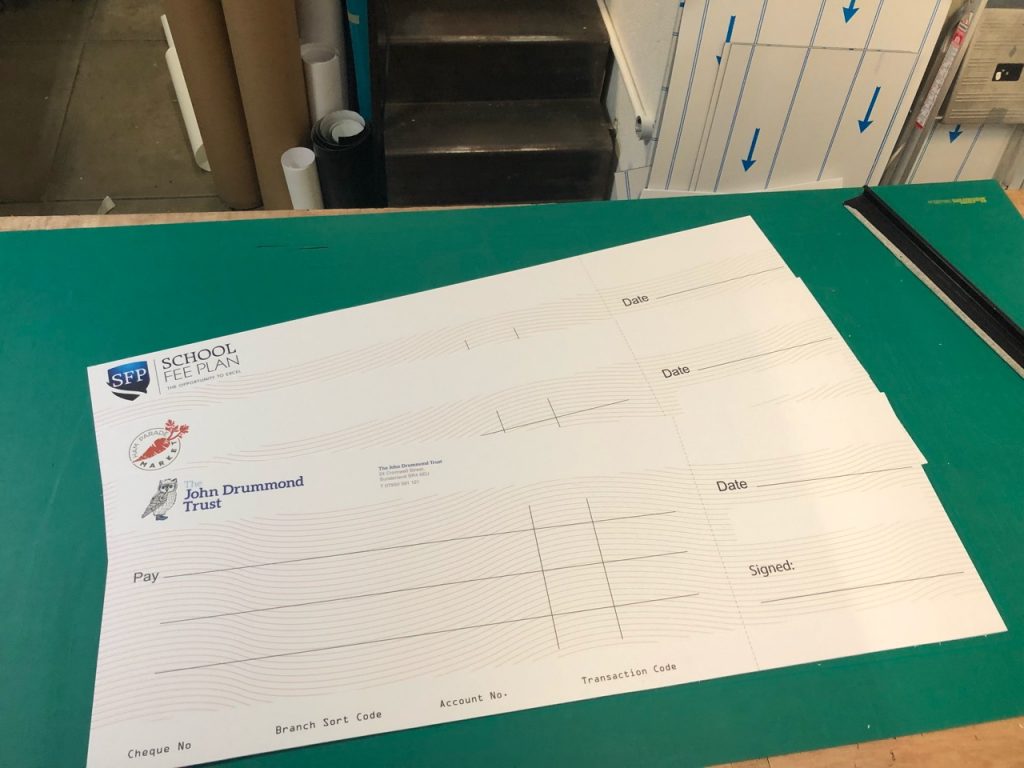 presentation cheques