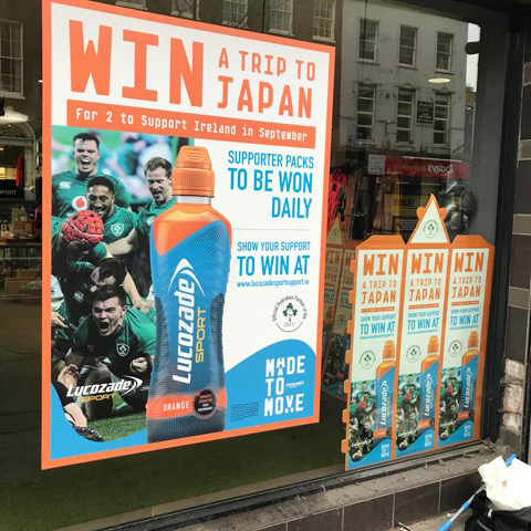 lucozade window graphics