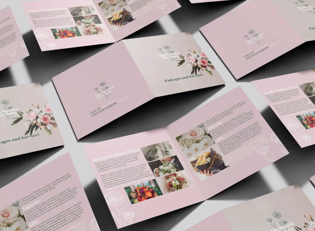 half fold leaflets